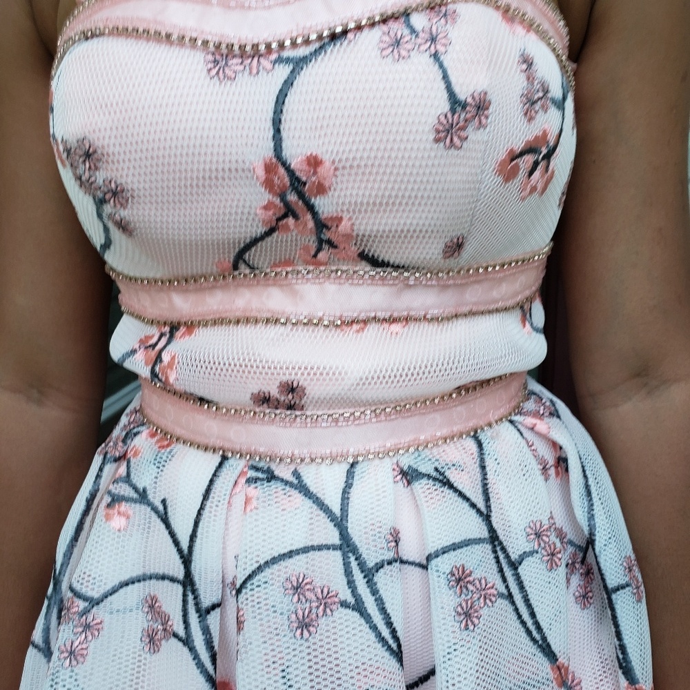 Prom/Event /Ball/ Floral Gown